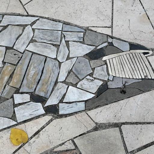 Particolare della pavimentazione/mosaico