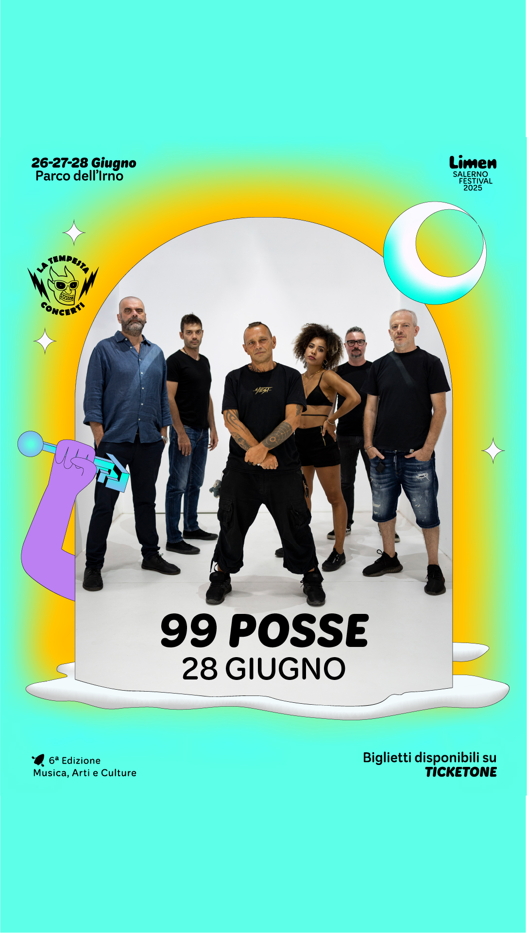 Limen Salerno Festival 2025 - 99 Posse Limen Salerno Festival 2025 - VI edizione