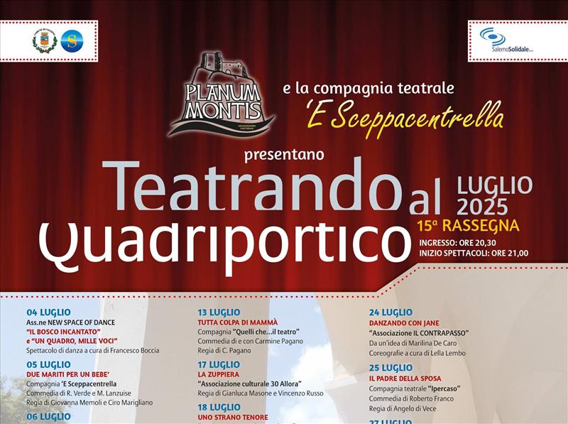 Teatrando al Quadriportico 2025