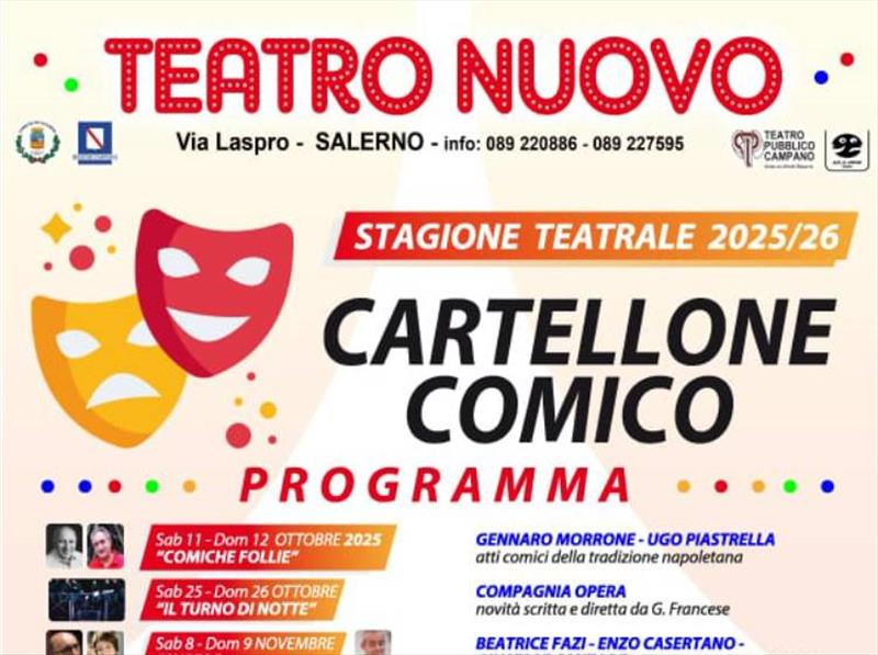 Teatro Nuovo - Cartellone comico 2025-2026