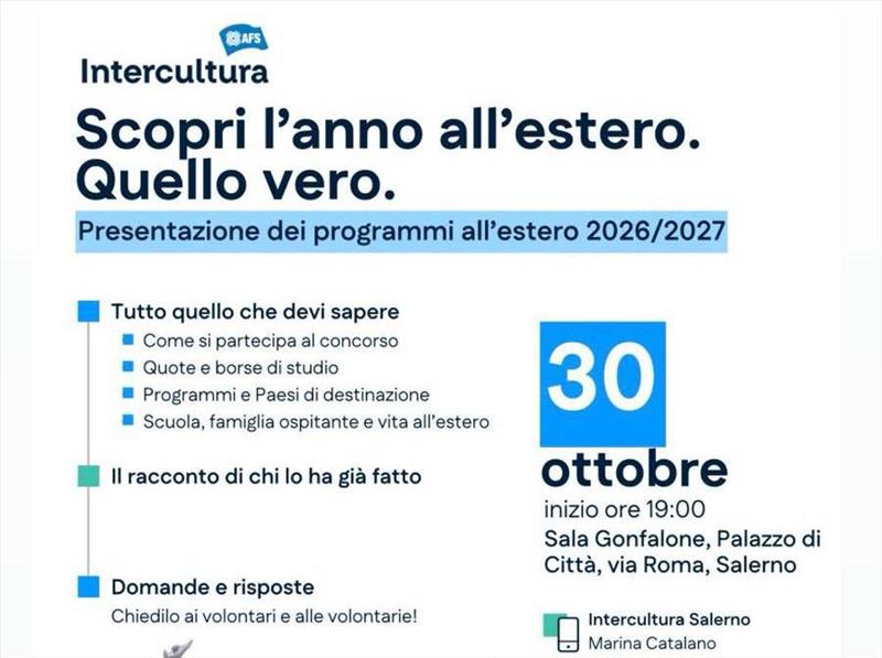 Intercultura - programma 2026-2027