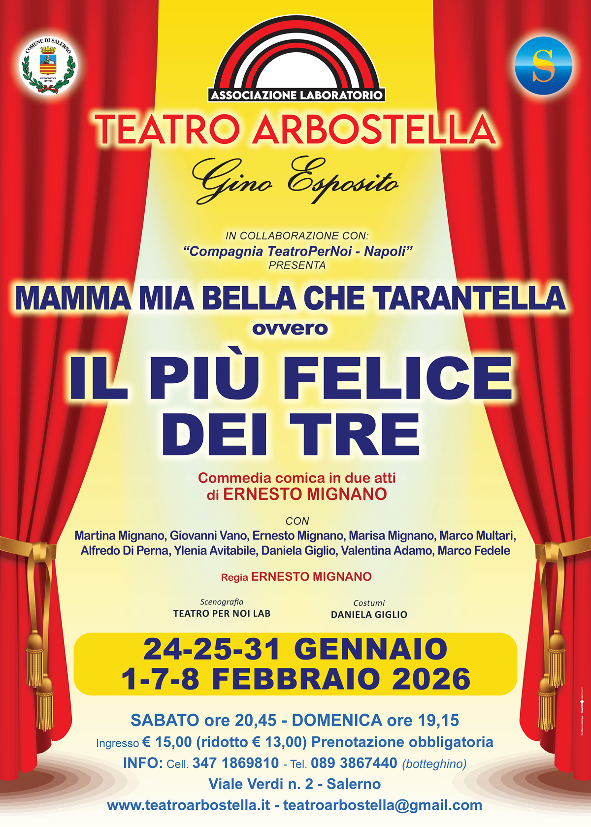Teatro Arbostella - Il più felice dei tre