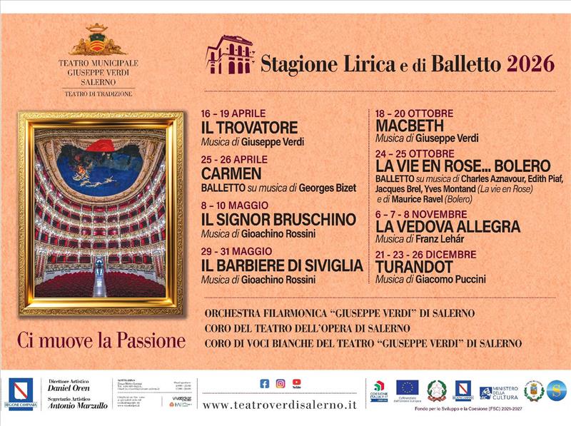 Teatro Verdi - Stagione Lirica e di Balletto 2026