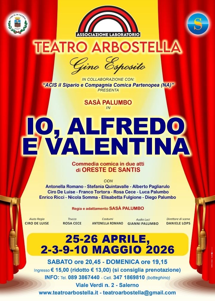 Teatro Arbostella - Io, Alfredo e Valentina