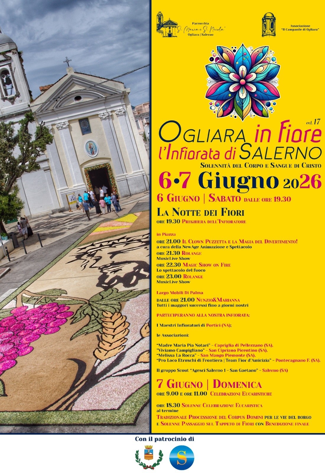 Ogliara in fiore - L'infiorata di Salerno - XVII edizione