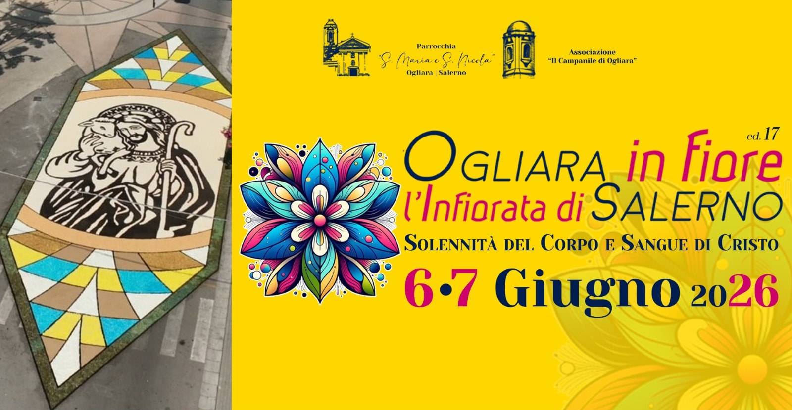 Ogliara in fiore - L'infiorata di Salerno - XVII edizione