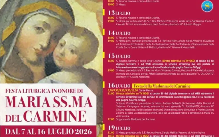 Festa della Madonna del Carmine – 2026