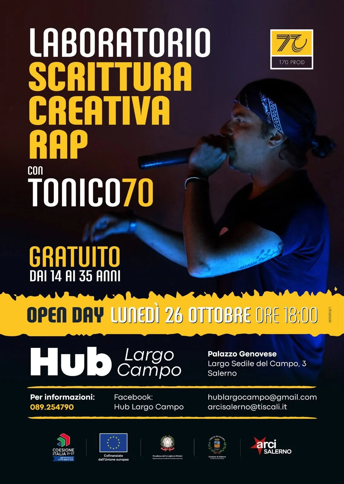 Laboratorio scrittura creativa rap con Tonico70